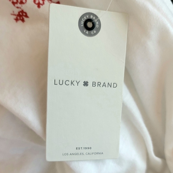 NWT Lucky Brand Women's Printed T- Shirt Size M - Picture 11 of 14